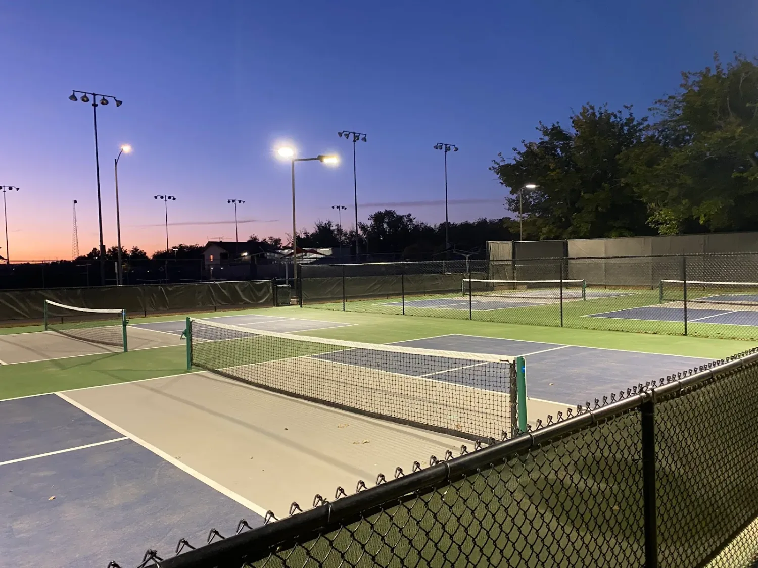 Pickleball courts at Lake Carlsbad Tennis And Racquetball Complex