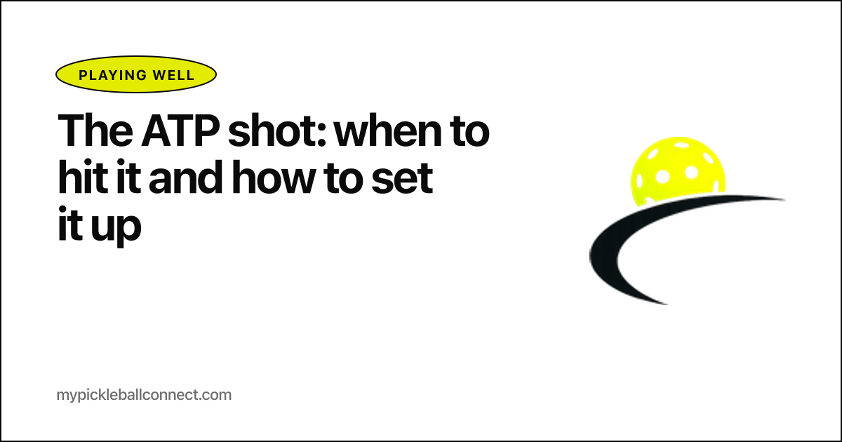 The ATP shot: when to hit it and how to set it up