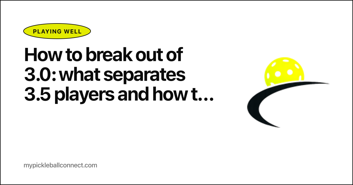 How to break out of 3.0: what separates 3.5 players and how to make the jump