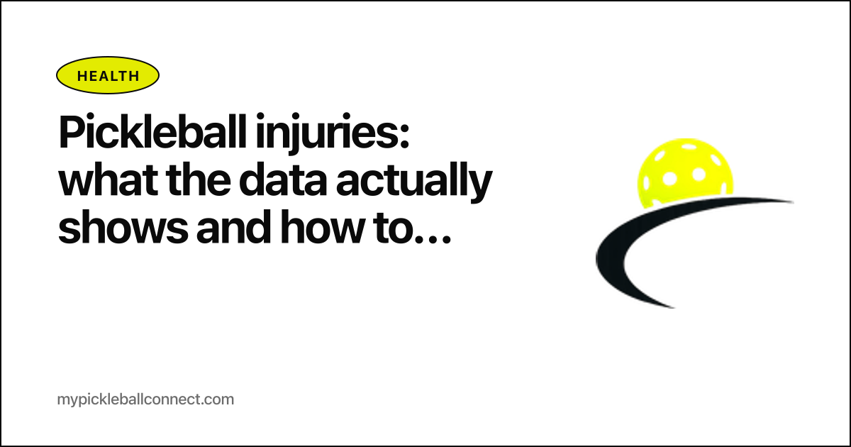 Pickleball injuries: what the data actually shows and how to prevent them