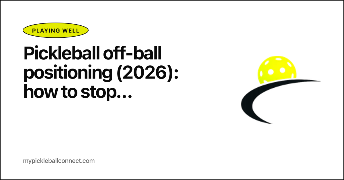 Pickleball off-ball positioning: what to do when your partner is hitting
