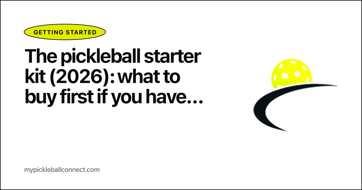 Pickleball starter kit 2026: paddle, shoes, glasses, balls, bag for under $300