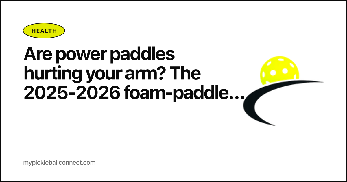 Are power paddles hurting your arm? The 2025-2026 foam-paddle injury picture