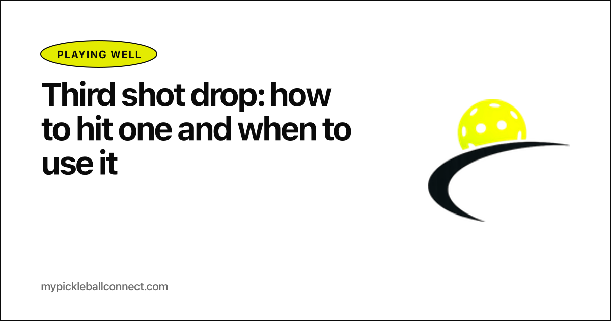 Third shot drop: how to hit one and when to use it